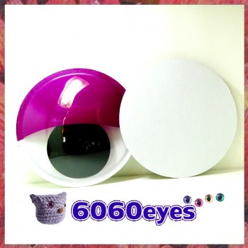 6 inch (154.4mm) Peel and Stick Sleepy Eyes Style craft eyes, animal eyes, wiggly eyes